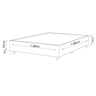 Base Box Casal 25cm x 1,88m x 1,38m Treviso Matelado - 2