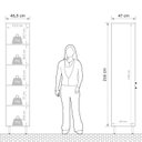Ver imagem 4 de Cozinha Compacta Modulada 6 Peças 7 Portas 4 Gavetas Evolution Plus Branco/Tannat