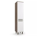 Ver imagem 3 de Cozinha Compacta Modulada 6 Peças 7 Portas 4 Gavetas Evolution Plus Branco/Tannat