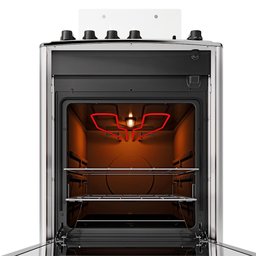 Fogão 4 Bocas Dako Magister Grill Preto com Mesa Inox Bivolt - 5