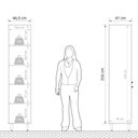 Ver imagem 6 de Cozinha Compacta Modulada 7 Peças 8 Portas 8 Gavetas Evolution Plus Marrom/Tannat/Legno Crema