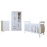 Quarto de Bebê Completo com Cômoda, Berço e Guarda Roupas Mia - 2
