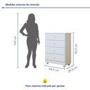 Ver imagem 4 de Quarto de Bebê Completo com Cômoda, Berço e Guarda Roupas Mia