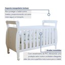 Ver imagem 7 de Quarto de Bebê Completo com Cômoda, Berço e Guarda Roupas Mia Branco