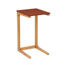 Ver imagem 2 de Mesa Lateral 40cm MDF com Pés de Madeira Maciça Bento Yescasa Marrom