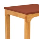 Ver mais imagens de Mesa Lateral 40cm MDF com Pés de Madeira Maciça Bento Yescasa Marrom