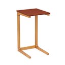 Ver imagem 2 de Mesa Lateral 40cm MDF com Pés de Madeira Maciça Bento Yescasa Marrom