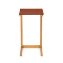 Ver imagem 4 de Mesa Lateral 40cm MDF com Pés de Madeira Maciça Bento Yescasa Marrom