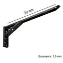 Ver imagem 5 de Kit 04 Pares Suporte para Mesa Dobrável Retrátil 30 Cm H02 Mão Francesa Preto - Lyam
