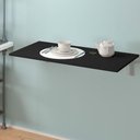 Ver imagem 2 de Kit 04 Pares Suporte para Mesa Dobrável Retrátil 30 Cm H02 Mão Francesa Preto - Lyam