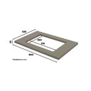 Ver imagem 4 de Tampo de Balcão para Cooktop 100% MDF Aurora Espresso Móveis Cinza/Duna