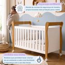 Ver imagem 7 de Quarto de Bebê Completo com Cômoda, Berço e Guarda Roupas Mia Branco/Amadeirado