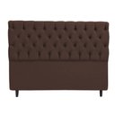 Ver imagem 3 de Cabeceira Sofia para Cama Box 195cm Suede Marrom - Vallisa Decor