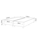 Ver imagem 2 de Base Box King 25cm x 2,03m x 1,93m Treviso Matelado