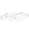 Base Box King 25cm x 2,03m x 1,93m Treviso Matelado - 2