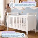 Ver mais imagens de Quarto de Bebê Completo com Cômoda, Berço com Colchão e Guarda Roupas Mia Branco
