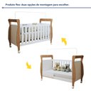 Ver mais imagens de Quarto de Bebê Completo com Cômoda, Berço com Colchão e Guarda Roupas Mia