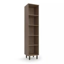 Ver imagem 5 de Cozinha Compacta Modulada 12 Peças 10 Portas 8 Gavetas Evolution Plus Marrom/Tannat/Legno Crema