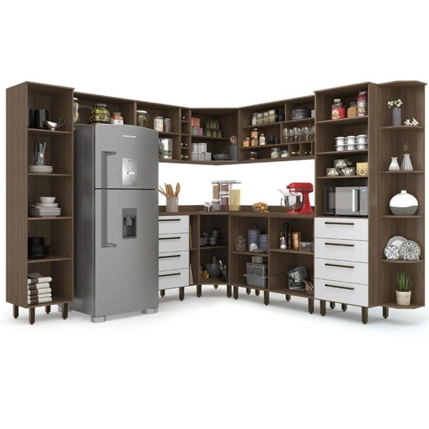 Cozinha Compacta 12 Peças 10 Portas 8 Gavetas Evolution Plus - 2