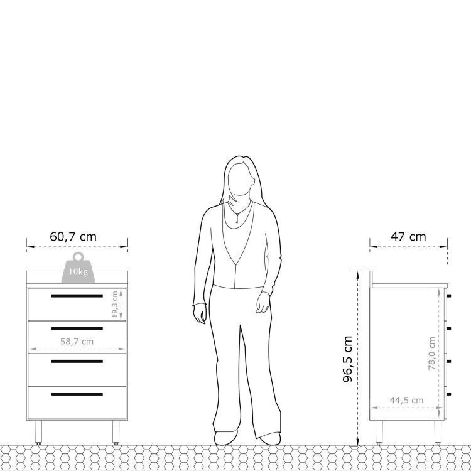 Cozinha Compacta 12 Peças 10 Portas 8 Gavetas Evolution Plus - 8