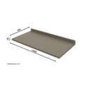 Ver imagem 3 de Tampo para Balcão de Cozinha 100% MDF Aurora Espresso Móveis Cinza/Duna