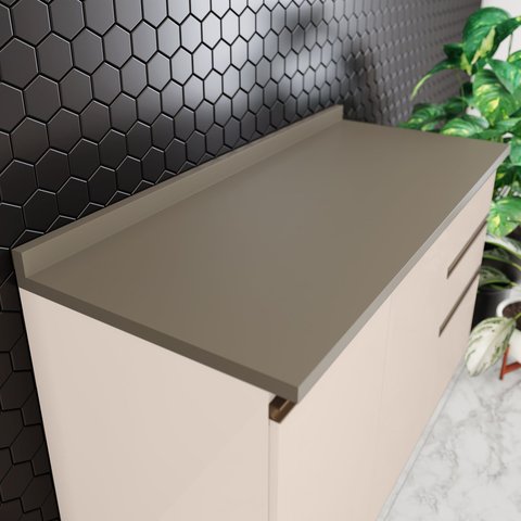 Tampo para Balcão de Cozinha 100% MDF Aurora Espresso Móveis