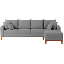 Ver imagem 2 de Sofá 4 Lugares Beny com Chaise Direito Linho Cinza