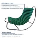 Ver imagem 6 de Cadeira de Balanço Orgânica Base Inox Anelídeos Verde