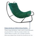 Ver imagem 4 de Cadeira de Balanço Orgânica Base Inox Anelídeos Verde