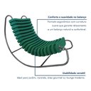 Ver imagem 5 de Cadeira de Balanço Orgânica Base Inox Anelídeos Verde