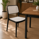 Ver imagem 5 de Conjunto Sala de Jantar Mesa Retangular 4 Lugares com 4 Cadeiras Monaco Rattan - Preto e Branco