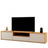 Rack para Tv 75 Polegadas com 3 Portas Viena Pés Madeira Maciça Mavaular - 1