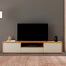 Rack para Tv 75 Polegadas com 3 Portas Viena Pés Madeira Maciça Mavaular - 4