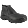 Botina Primavera Alta Segurança Bico Pvc Elastico e Couro - Preta:45/preto - 1