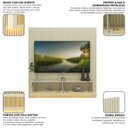 Ver imagem 6 de Estante Home para TV até 65 Polegadas Ripado com LED 100% MDF 180CMX174CM Supremo Slim Native Off White