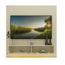 Ver imagem 4 de Estante Home para TV até 65 Polegadas Ripado com LED 100% MDF 180CMX174CM Supremo Slim Native Off White