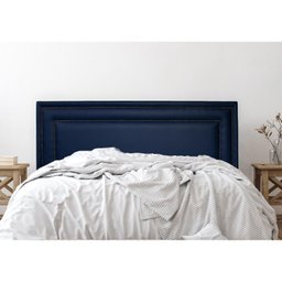 Cabeceira Queen Estofada para Cama Box com Tachas 160x60cm Reta Luxo Dupla - 1