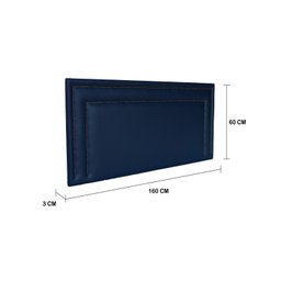 Cabeceira Queen Estofada para Cama Box com Tachas 160x60cm Reta Luxo Dupla - 3