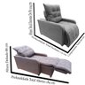 Poltrona Retratil e Reclinavel Com Rodape Regulavel Azera Rose - 5
