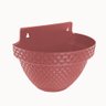 Kit 6 Vasos de Parede Meia Lua Rattan 3 Litros Terracota - 6