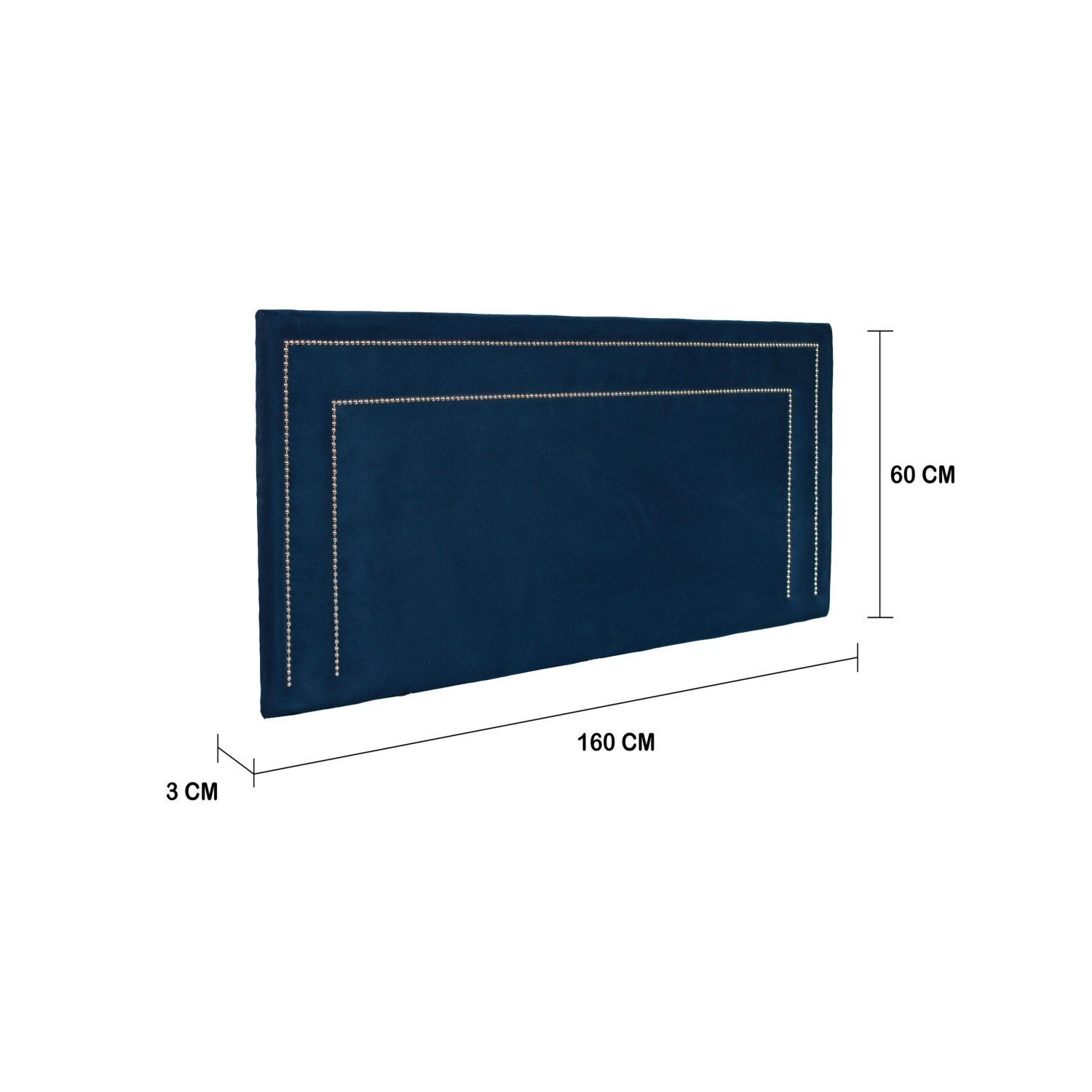 Cabeceira Queen Estofada para Cama Box com Tachas 160x60cm Reta Luxo Dupla - 3