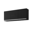 Ver imagem 3 de Armario Aereo California 3pts 1,20m Preto Fosco