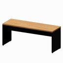 Ver imagem 5 de Mesa Escritório 1,80m X 0,60m Pé Painel e Cadeira Diretor F5 Cor:freijó com Preto