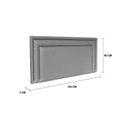 Ver imagem 3 de Cabeceira Queen Estofada para Cama Box com Tachas 160x60cm Reta Luxo Dupla Cinza