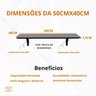 Mesa Retrátil Preta 50x40: Compacta e Elegante para Cozinha, Escritório e Home Office - 4
