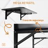 Mesa Retrátil Preta 50x40: Compacta e Elegante para Cozinha, Escritório e Home Office - 3