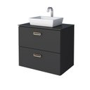 Ver imagem 3 de Gabinete Para Banheiro Em Aço Com Tampo Em Vidro Temperado Sem Cuba Odin