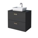 Ver imagem 3 de Gabinete Para Banheiro Em Aço Com Tampo Em Vidro Temperado Sem Cuba Odin