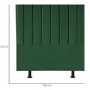 Ver imagem 2 de Cabeceira Estofada Cama Solteiro 100 Cm Luna Suede e Frame Cor:verde