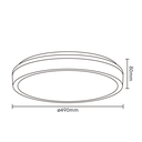 Ver imagem 2 de Plafon Led Redondo Sobrepor Branco Duetto 49cm Ip20 48w Bivolt Multicolor 3k/4k/6k - Blumenau
